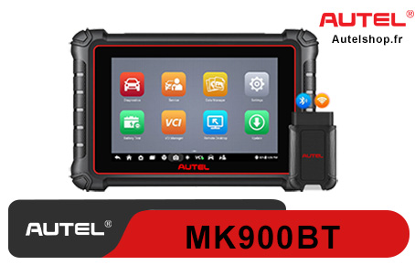 Français Autel MaxiCOM MK900BT MK900-BT Car Bi-directional Diagnostic Scanner 40+ Services CAN FD DOIP Mettre à niveau de MX900 MK808BT Pro MK808S